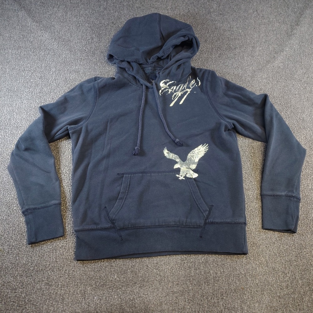 Y2K American Eagle large Navy hoodie pullover